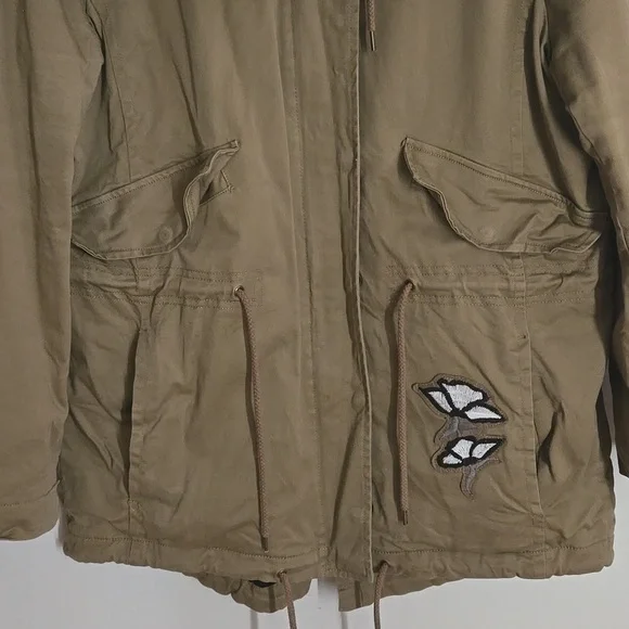 Ann Taylor LOFT Olive Faux Fur Hooded Jacket - Picture 8 of 16